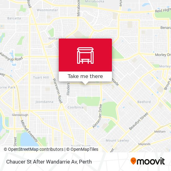 Chaucer St After Wandarrie Av map