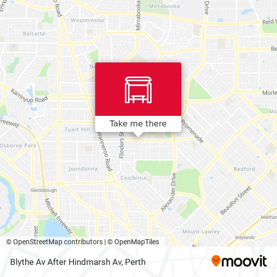 Blythe Av After Hindmarsh Av map