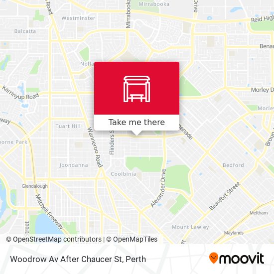 Woodrow Av After Chaucer St map