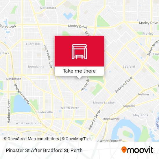 Pinaster St After Bradford St map