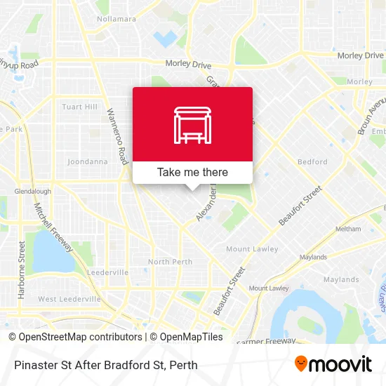 Mapa Pinaster St After Bradford St