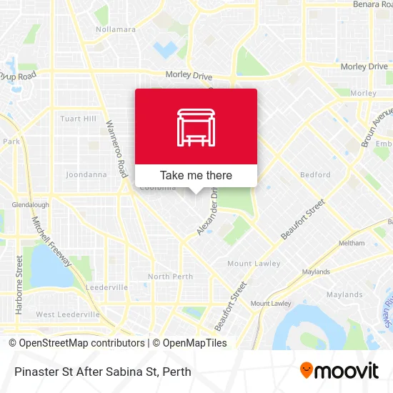 Mapa Pinaster St After Sabina St