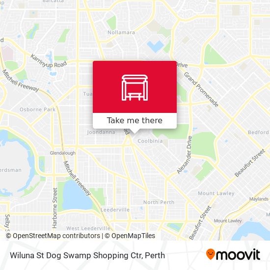 Wiluna St Dog Swamp Shopping Ctr map