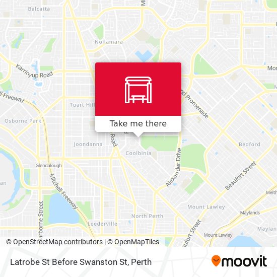 Latrobe St Before Swanston St map
