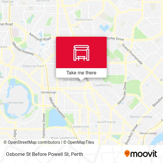 Mapa Osborne St Before Powell St