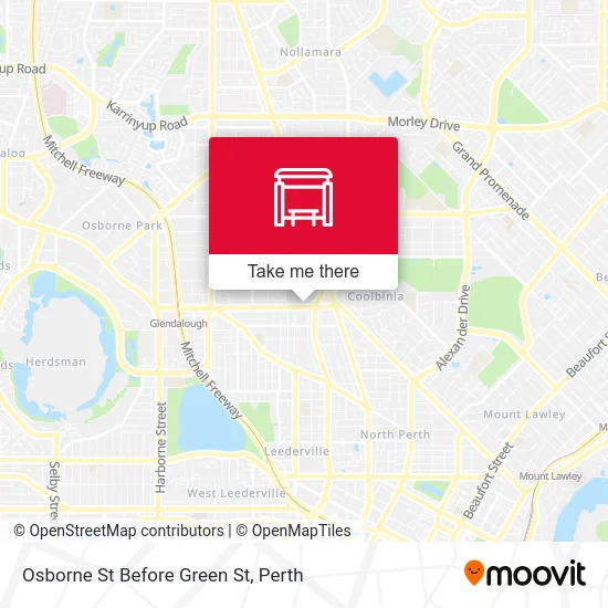 Mapa Osborne St Before Green St