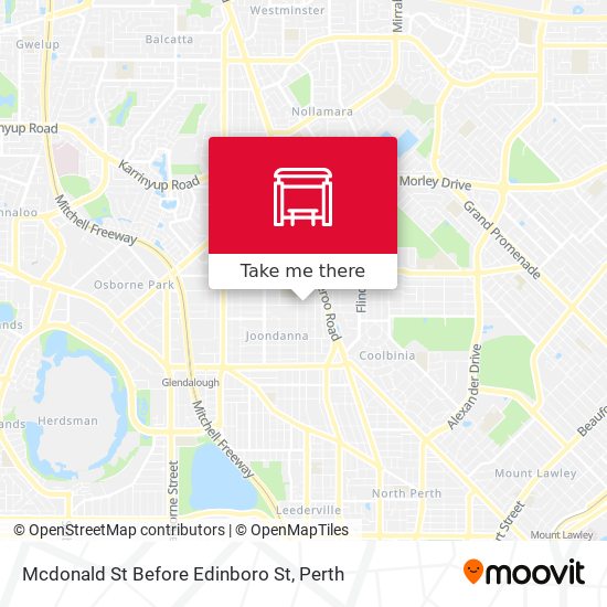 Mcdonald St Before Edinboro St map