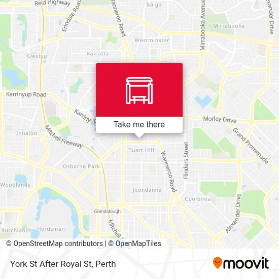 Mapa York St After Royal St