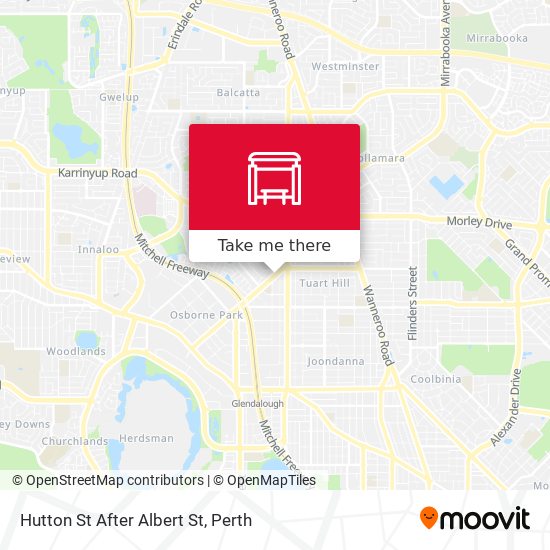 Hutton St After Albert St map