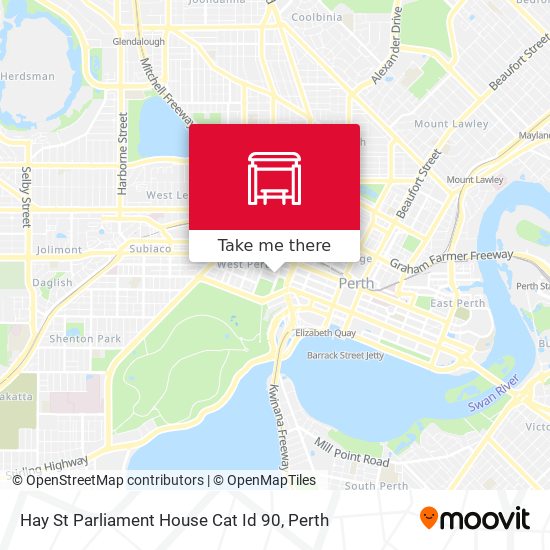 Hay St Parliament House Cat Id 90 map