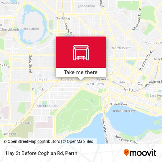 Hay St Before Coghlan Rd map
