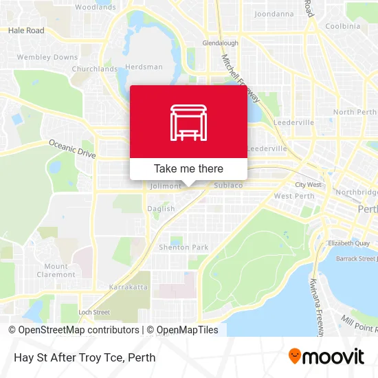 Mapa Hay St After Troy Tce