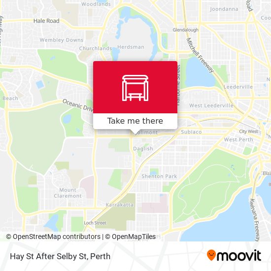 Hay St After Selby St map