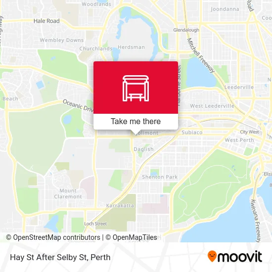 Mapa Hay St After Selby St