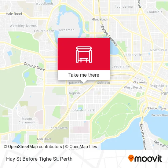 Mapa Hay St Before Tighe St