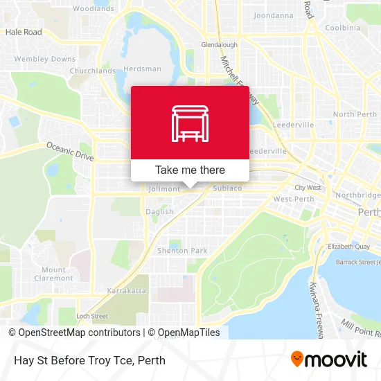 Mapa Hay St Before Troy Tce