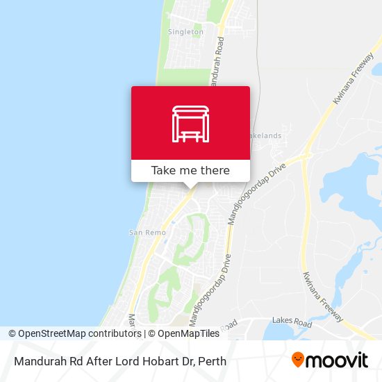 Mandurah Rd After Lord Hobart Dr map