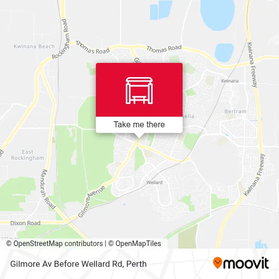 Mapa Gilmore Av Before Wellard Rd