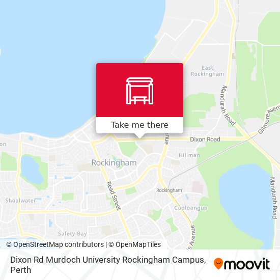 Mapa Dixon Rd Murdoch University Rockingham Campus