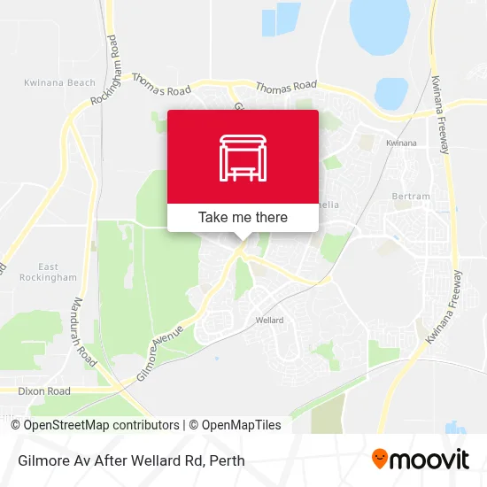 Mapa Gilmore Av After Wellard Rd