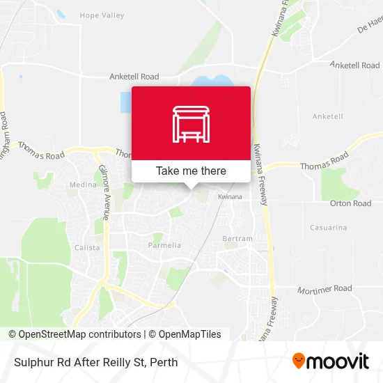 Mapa Sulphur Rd After Reilly St