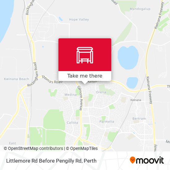 Littlemore Rd Before Pengilly Rd map