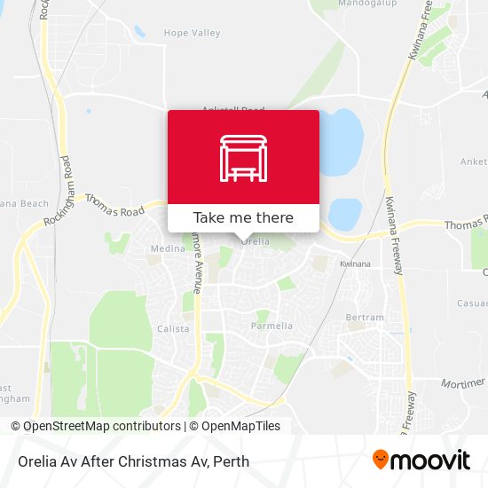 Orelia Av After Christmas Av map