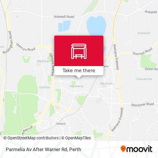 Parmelia Av After Warner Rd map