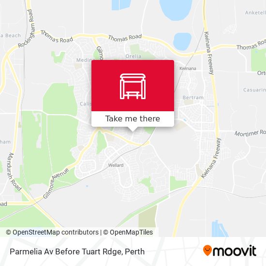 Parmelia Av Before Tuart Rdge map