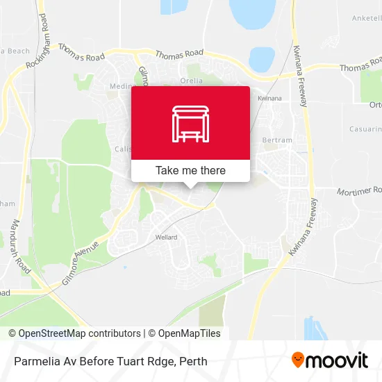 Mapa Parmelia Av Before Tuart Rdge