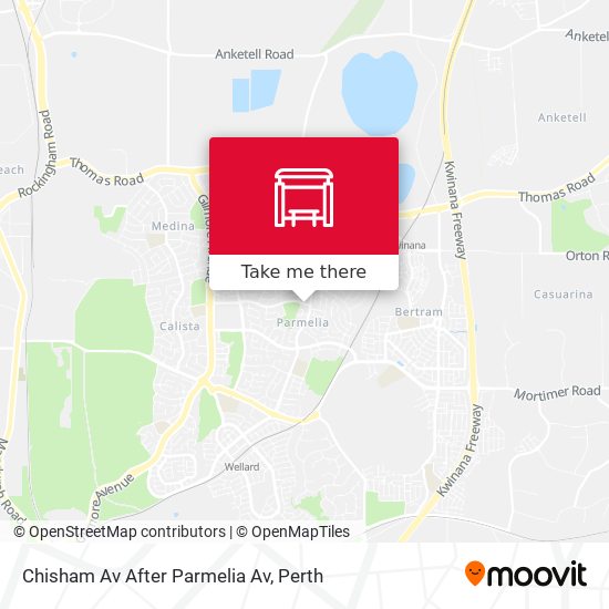Chisham Av After Parmelia Av map