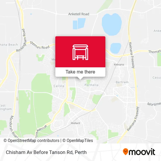 Mapa Chisham Av Before Tanson Rd