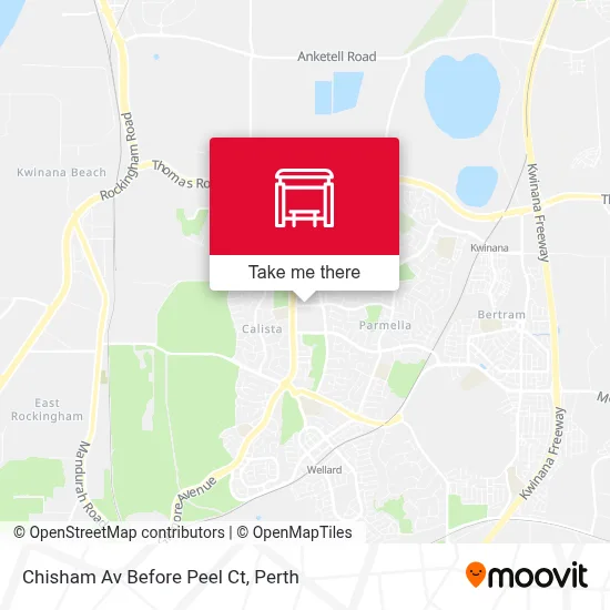 Mapa Chisham Av Before Peel Ct
