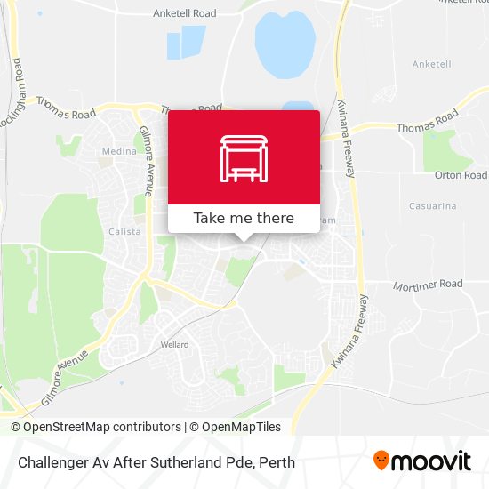 Challenger Av After Sutherland Pde map