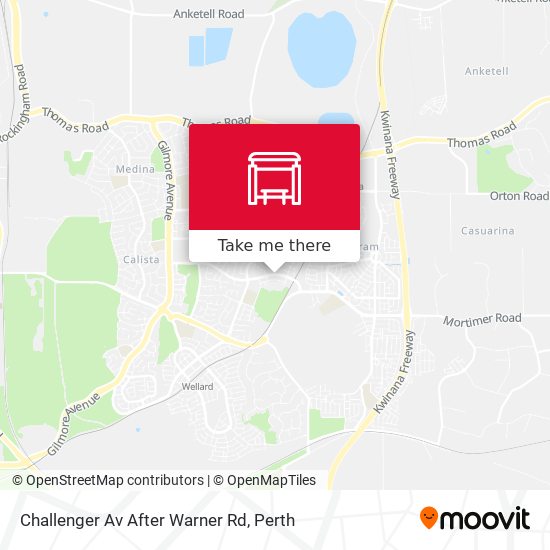 Challenger Av After Warner Rd map