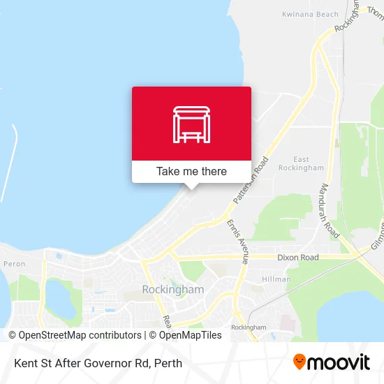 Mapa Kent St After Governor Rd