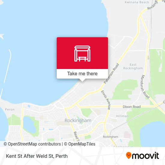 Mapa Kent St After Weld St