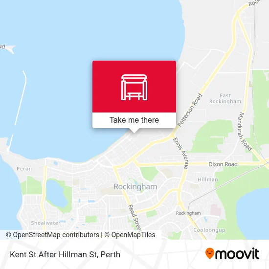 Mapa Kent St After Hillman St