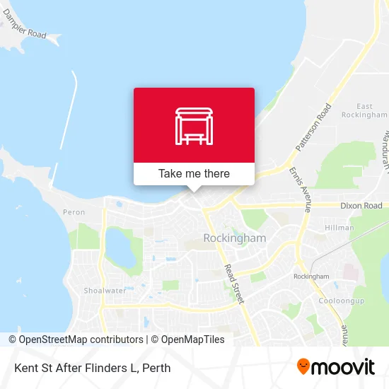 Mapa Kent St After Flinders L