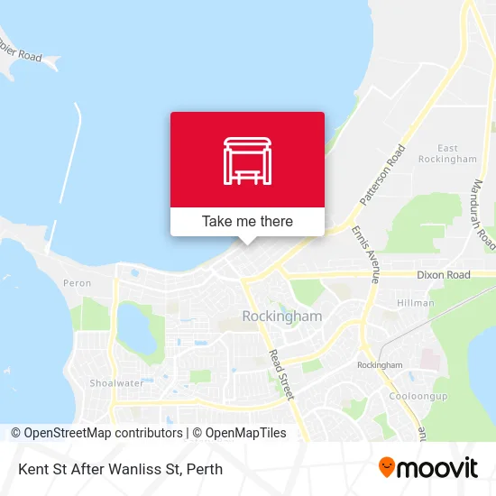 Mapa Kent St After Wanliss St