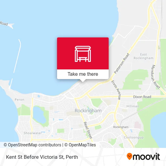 Mapa Kent St Before Victoria St