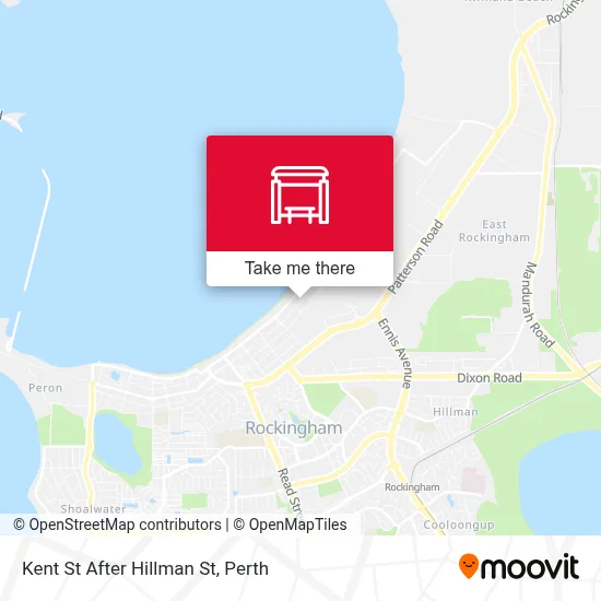 Mapa Kent St After Hillman St