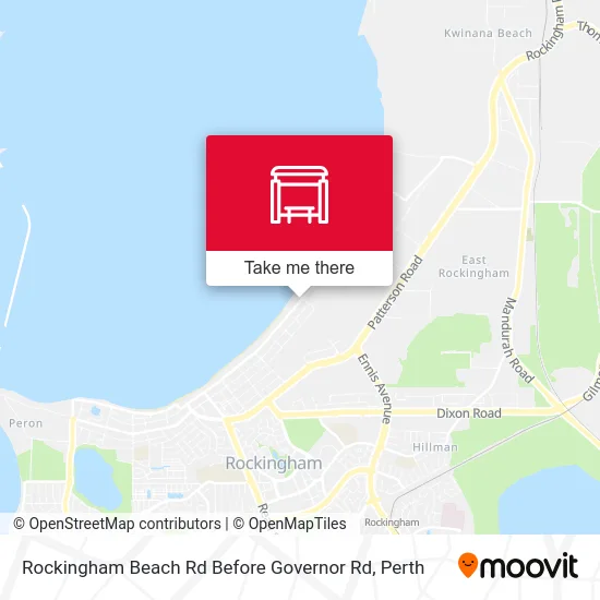 Mapa Rockingham Beach Rd Before Governor Rd