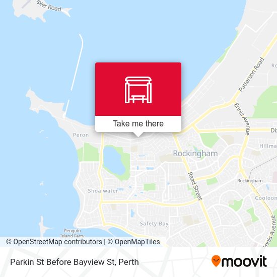 Parkin St Before Bayview St map