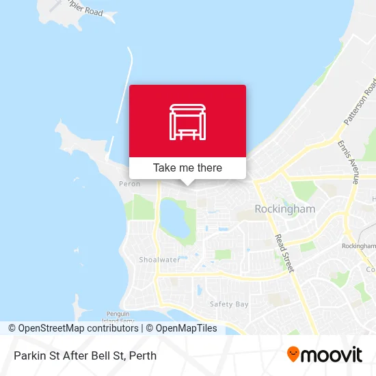 Mapa Parkin St After Bell St