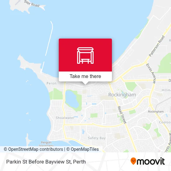 Mapa Parkin St Before Bayview St