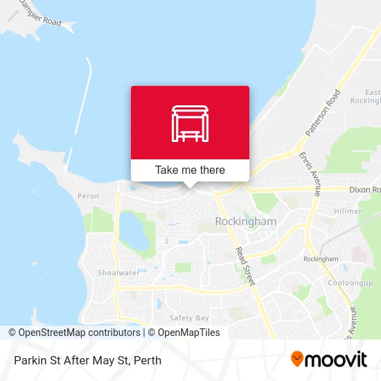 Mapa Parkin St After May St