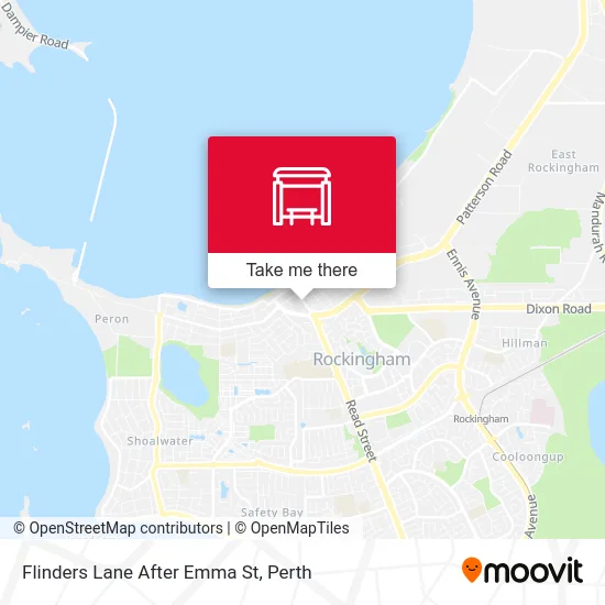 Mapa Flinders Lane After Emma St