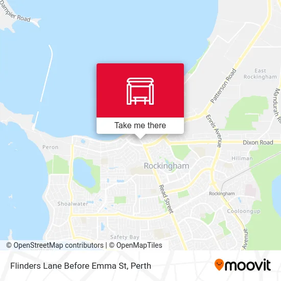 Mapa Flinders Lane Before Emma St