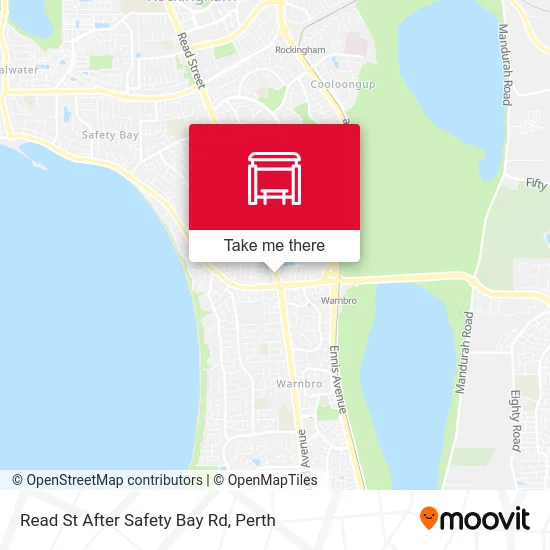 Mapa Read St After Safety Bay Rd